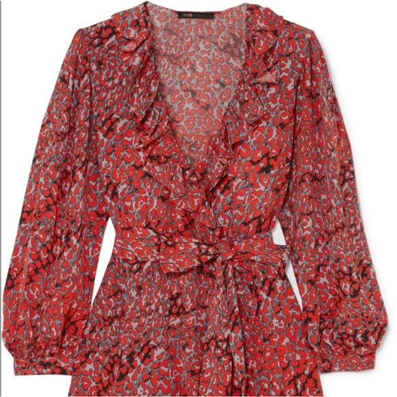 Fall Leopard Wrap Dress - Picture 6 of 12